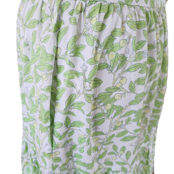 COCO SHOP Tiered Maxi Skirt in Light Green Limes Size Medium - Picture 9 of 11
